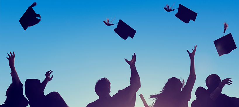 Grads celebrating