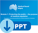 Module 1: Protecting the public – the purpose of medical regulation