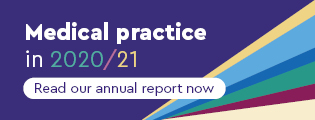 Medical practice in 2020/21: Read our annual report now